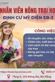 TUYỂN NHÂN VIÊN FARM HOA TẠI MIAMI, FLORIDA  DIỆN EB3