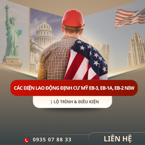 Các Diện Lao Động Định Cư Mỹ EB-3, EB-1A, EB-2 NIW | Lộ Trình & Điều Kiện